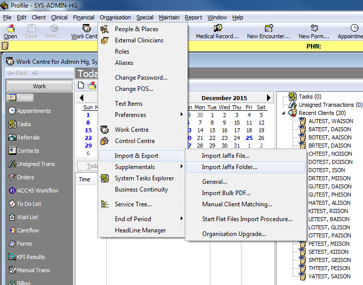 Import Forms / Form Sets – IMITS